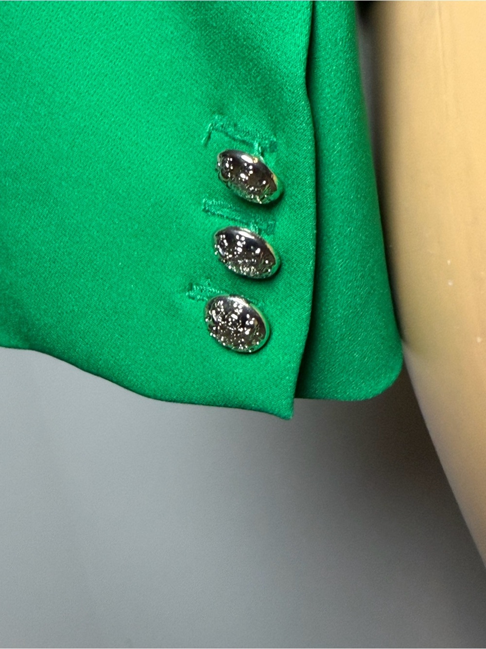 Rachel Zoe Emerald Green Double-Breasted Blazer - Picture 5 of 6